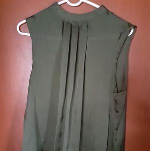 Sleeveless Green Blouse